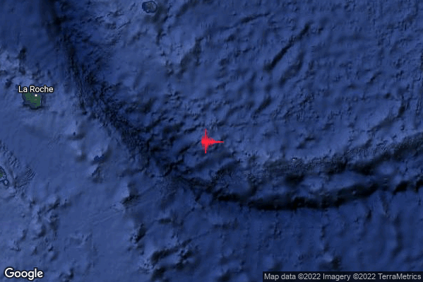 Violento Terremoto M5.7 epicentro New Caledonia [Sea] alle 12:21:35 (11:21:35 UTC)