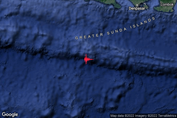 Violento Terremoto M6.0 epicentro South of Jawa Indonesia [Sea: Indonesia] alle 07:07:49 (06:07:49 UTC)