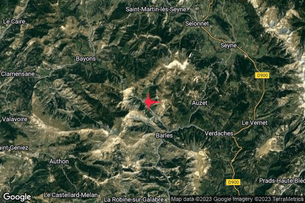Moderato Terremoto M3.6 epicentro France alle 15:31:37 (14:31:37 UTC)