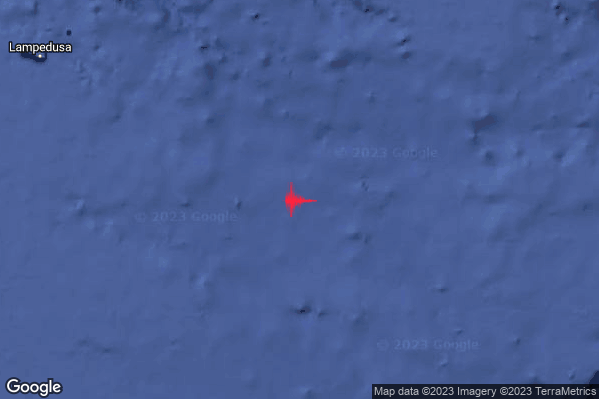 Leggero Terremoto M3.1 epicentro Malta [Sea] alle 14:09:06 (13:09:06 UTC)