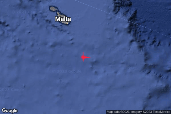 Severo Terremoto M5.6 epicentro Malta [Sea] alle 21:25:44 (20:25:44 UTC)