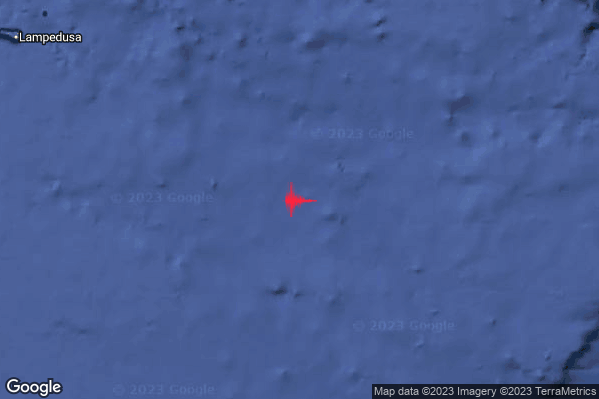 Leggero Terremoto M2.9 epicentro Malta [Sea] alle 12:57:03 (11:57:03 UTC)