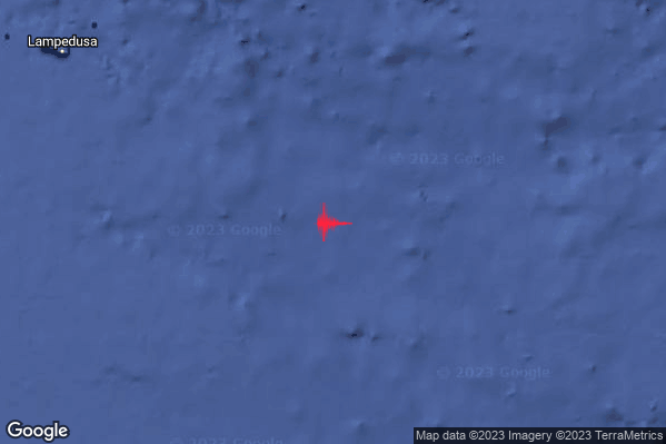 Leggero Terremoto M3.1 epicentro Malta [Sea] alle 21:14:09 (20:14:09 UTC)