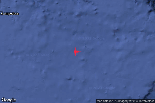 Moderato Terremoto M3.5 epicentro Malta [Sea] alle 21:41:56 (20:41:56 UTC)