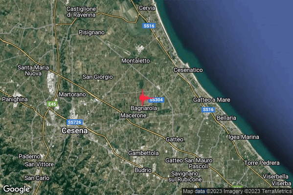05:44:16 M3.2 epicentro “5 km SW Cesenatico (FC)”
