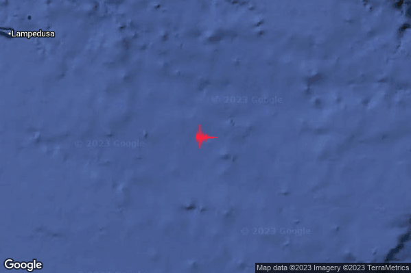 Moderato Terremoto M3.7 epicentro Malta [Sea] alle 07:57:23 (06:57:23 UTC)