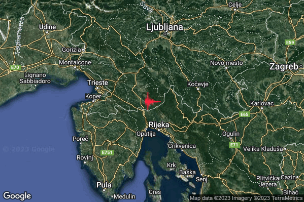 07:14:26 M2.0 epicentro “Confine Slovenia-Croazia (SLOVENIA CROAZIA)” 07:14:26 M2.0 epicentro “Confine Slovenia-Croazia (SLOVENIA CROAZIA)”