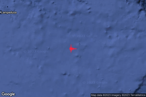 Leggero Terremoto M3.0 epicentro Malta [Sea] alle 22:24:07 (21:24:07 UTC)