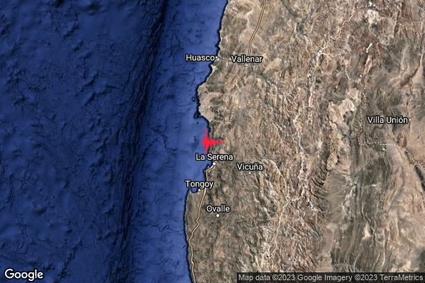 Severo Terremoto M5.6 epicentro Chile (Peruvian point of view) [Sea] alle 02:02:44 (01:02:44 UTC)