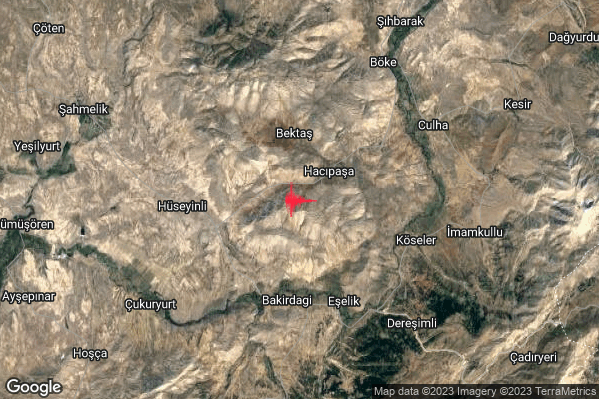 14:39:31 M5.2 epicentro “Turkey”