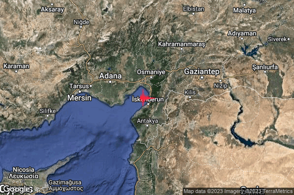 Intenso Terremoto M4.6 epicentro Turkey [Sea] alle 18:31:47 (17:31:47 UTC)