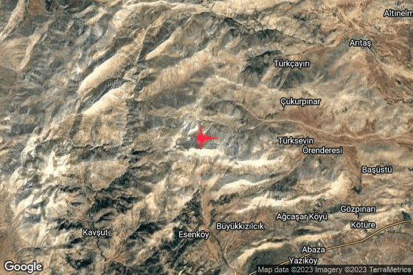 Forte Terremoto M4.8 epicentro Turkey alle 19:10:05 (18:10:05 UTC)