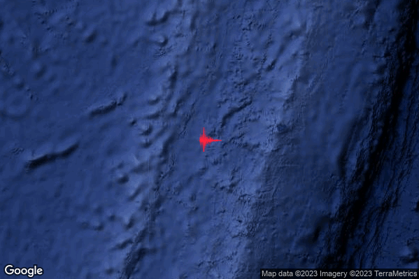 Violento Terremoto M6.1 epicentro New Zealand [Sea] alle 10:18:05 (09:18:05 UTC)
