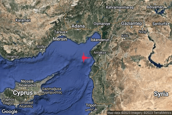 20:47:55 M5.1 epicentro “Turkey [Sea]”