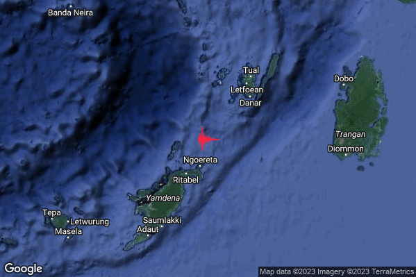 Violento Terremoto M6.0 epicentro Indonesia [Sea] alle 10:37:32 (09:37:32 UTC)