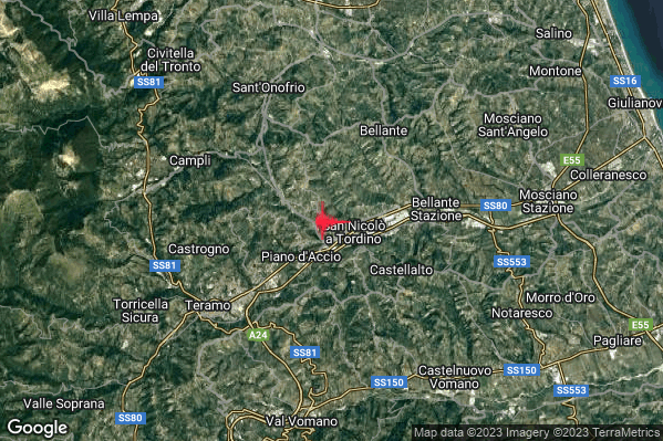 12:57:57 M2.0 epicentro “4 km NW Castellalto (TE)”