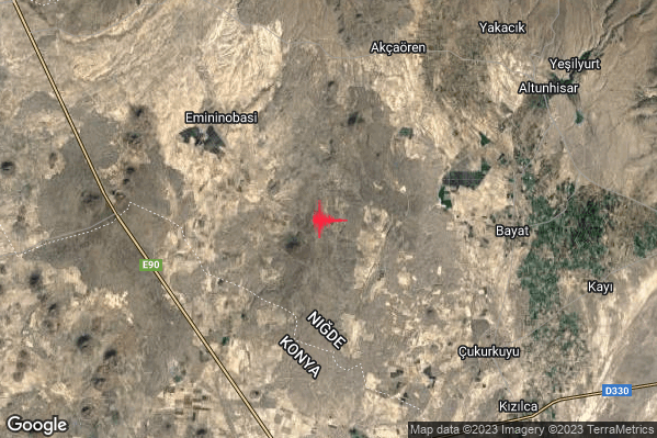 Forte Terremoto M5.1 epicentro Turkey alle 11:27:13 (10:27:13 UTC)