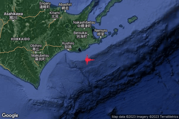 Violento Terremoto M6.1 epicentro Japan [Sea] alle 14:27:41 (13:27:41 UTC)