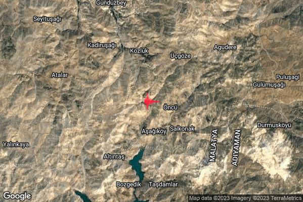 Forte Terremoto M5.1 epicentro Turkey alle 10:04:53 (09:04:53 UTC)