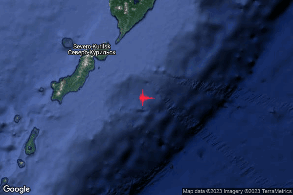 Violento Terremoto M5.8 epicentro Kuril Islands Russia [Sea: Russia] alle 07:03:36 (06:03:36 UTC)
