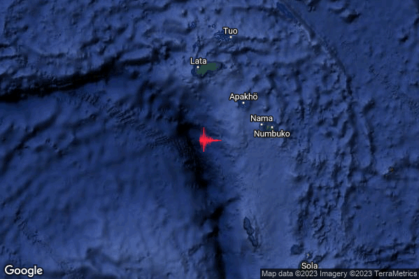 Violento Terremoto M6.0 epicentro Solomon Is. [Sea] alle 08:43:21 (07:43:21 UTC)