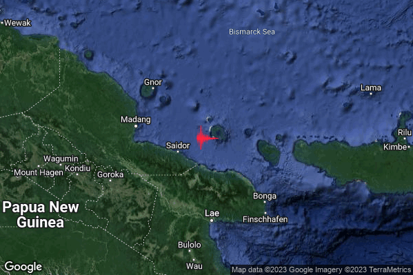 Violento Terremoto M6.2 epicentro Papua New Guinea [Sea] alle 01:49:09 (00:49:09 UTC)