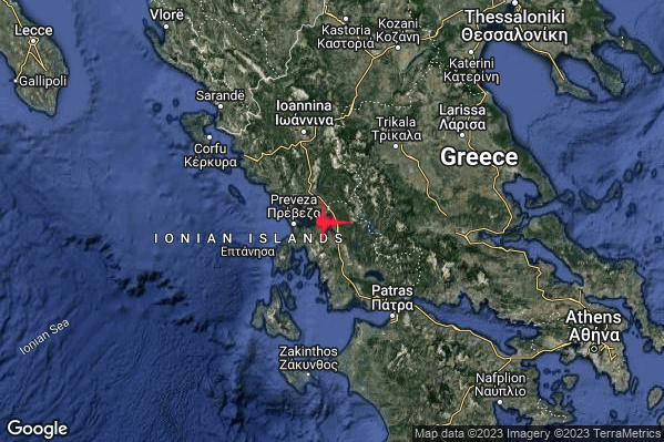 Intenso Terremoto M4.7 epicentro Greece [Sea] alle 01:20:17 (00:20:17 UTC)