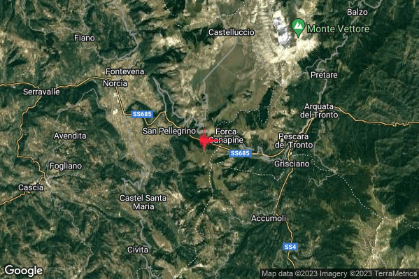Lieve Terremoto M2.0 epicentro 8 km NW Accumoli (RI) alle 02:23:32 (01:23:32 UTC)