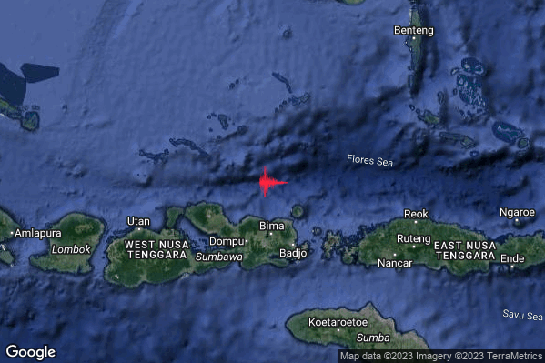 Severo Terremoto M5.6 epicentro Indonesia [Sea] alle 10:40:56 (08:40:56 UTC)