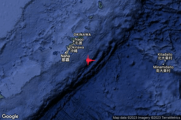 Violento Terremoto M6.2 epicentro Ryukyu Islands Japan [Sea: Japan] alle 05:22:13 (03:22:13 UTC)