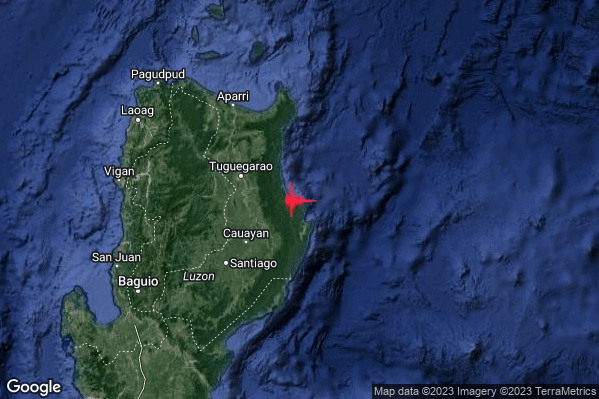 Severo Terremoto M5.6 epicentro Philippines [Sea] alle 02:49:06 (00:49:06 UTC)