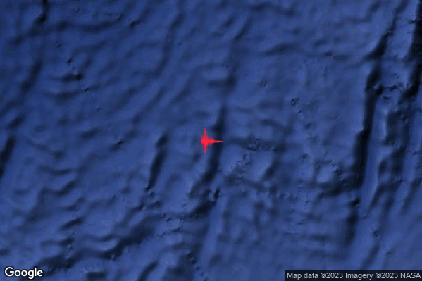 Estremo Terremoto M6.5 epicentro Prince Edward Islands South Africa region [Sea] alle 16:56:49 (14:56:49 UTC)