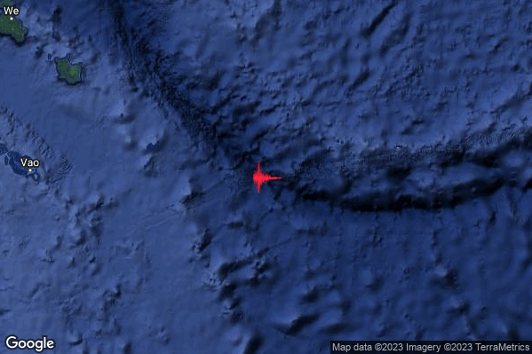 Violento Terremoto M6.2 epicentro New Caledonia [Sea] alle 08:42:03 (06:42:03 UTC)