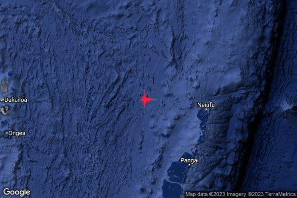 Violento Terremoto M6.1 epicentro Tonga Islands [Sea: Tonga] alle 02:11:04 (00:11:04 UTC)