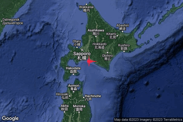 Violento Terremoto M6.1 epicentro Japan [Land] alle 11:54:44 (09:54:44 UTC)