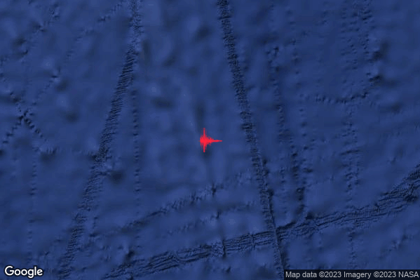Violento Terremoto M6.0 epicentro West of Macquarie Island [Sea] alle 15:08:55 (13:08:55 UTC)