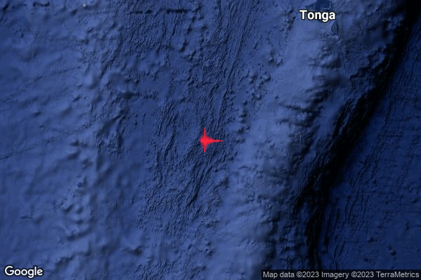 Estremo Terremoto M7.0 epicentro Tonga [Sea] alle 20:06:27 (18:06:27 UTC)