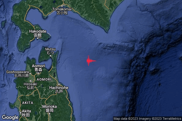 Violento Terremoto M5.7 epicentro Japan [Sea] alle 02:26:16 (00:26:16 UTC)
