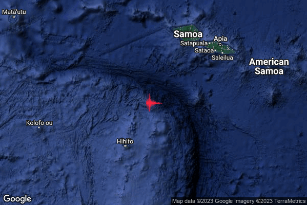 Violento Terremoto M6.0 epicentro Tonga Islands [Sea: Tonga] alle 20:45:02 (18:45:02 UTC)