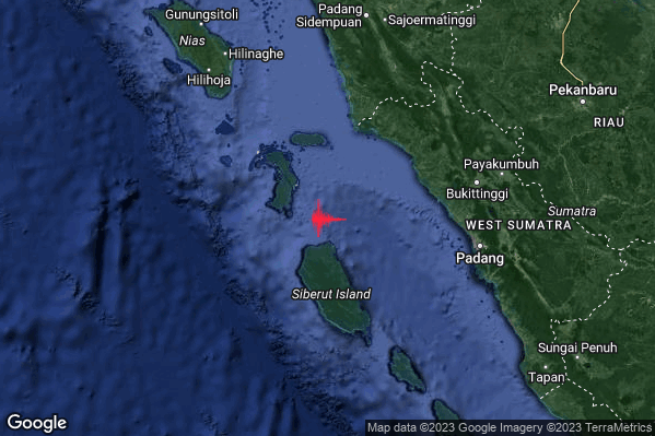 Violento Terremoto M5.8 epicentro Southern Sumatera Indonesia [Sea: Indonesia] alle 10:39:20 (08:39:20 UTC)