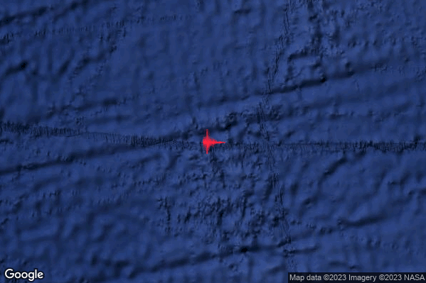 Violento Terremoto M5.7 epicentro Southern Mid-Atlantic Ridge [Sea] alle 06:11:07 (04:11:07 UTC)