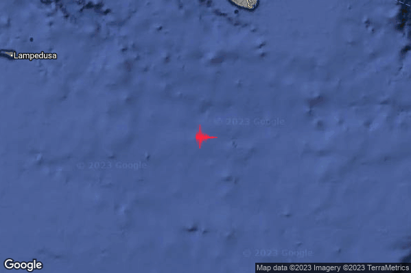 Leggero Terremoto M3.2 epicentro Malta [Sea] alle 06:36:05 (04:36:05 UTC)
