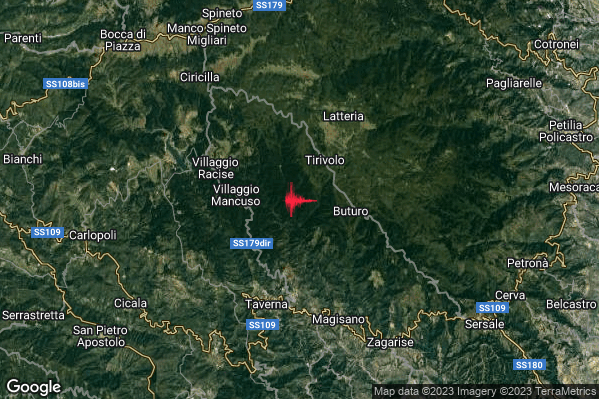 Debole Terremoto M2.4 epicentro 6 km N Albi (CZ) alle 05:06:06 (03:06:06 UTC)