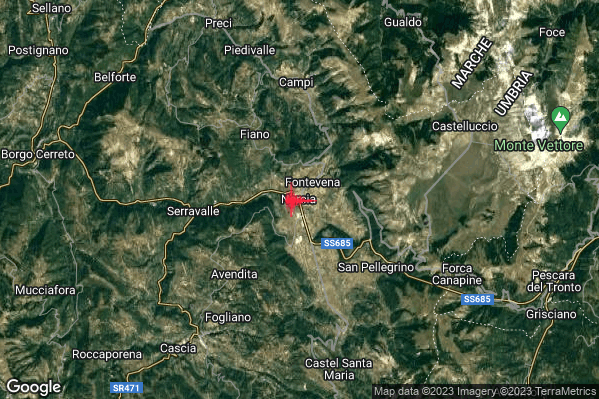 Lieve Terremoto M2.0 epicentro Norcia (PG) alle 20:42:53 (18:42:53 UTC)