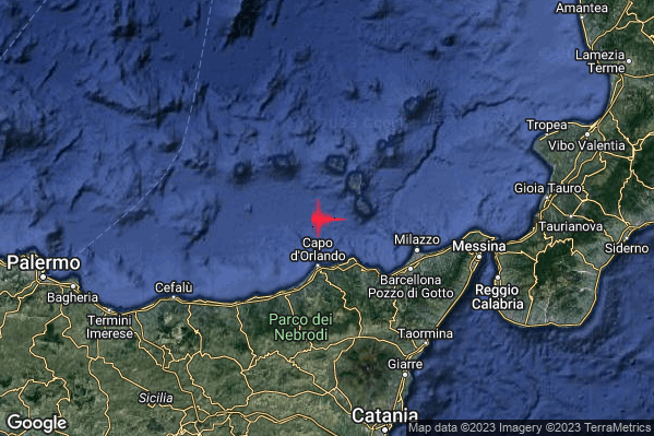 17:39:54 M2.6 epicentro “Costa Siciliana nord-orientale (Messina)” 17:39:54 M2.6 epicentro “Costa Siciliana nord-orientale (Messina)”