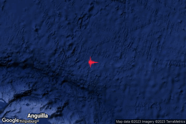 Estremo Terremoto M6.4 epicentro Antigua Barbuda [Sea] alle 22:28:28 (20:28:28 UTC)