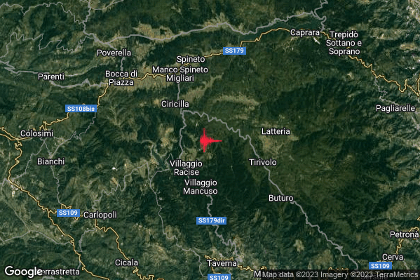 Debole Terremoto M2.3 epicentro 10 km N Albi (CZ) alle 16:41:46 (14:41:46 UTC)