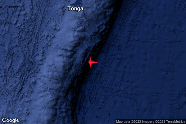 Violento Terremoto M6.0 epicentro Tonga Islands region [Sea: Tonga] alle 21:01:42 (19:01:42 UTC)