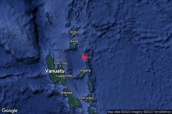 Severo Terremoto M5.6 epicentro Vanuatu Islands [Sea: Vanuatu] alle 09:03:09 (07:03:09 UTC)