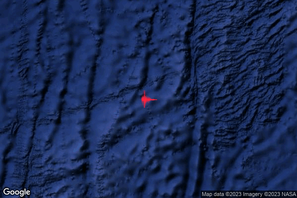 Violento Terremoto M6.0 epicentro Southwest Indian Ridge [Sea] alle 09:59:01 (07:59:01 UTC)